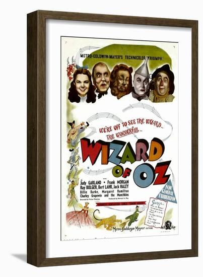 The Wizard of Oz, Judy Garland, Frank Morgan, 1939-null-Framed Premium Giclee Print