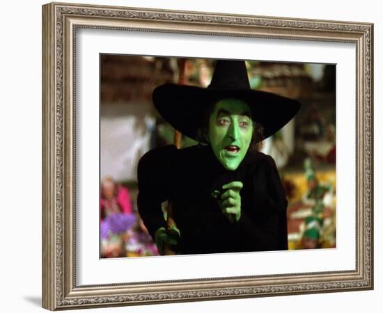 The Wizard of Oz, Margaret Hamilton, 1939-null-Framed Premium Photographic Print