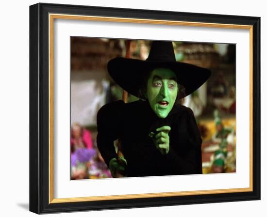 The Wizard of Oz, Margaret Hamilton, 1939-null-Framed Premium Photographic Print