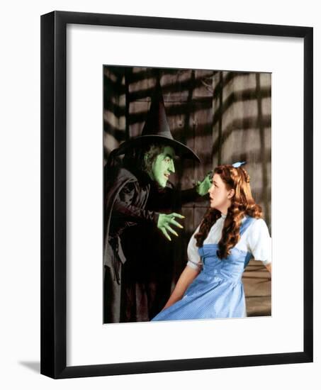 The Wizard of Oz, Margaret Hamilton, Judy Garland, 1939-null-Framed Photo