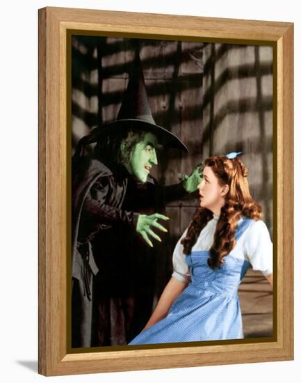 The Wizard of Oz, Margaret Hamilton, Judy Garland, 1939-null-Framed Stretched Canvas