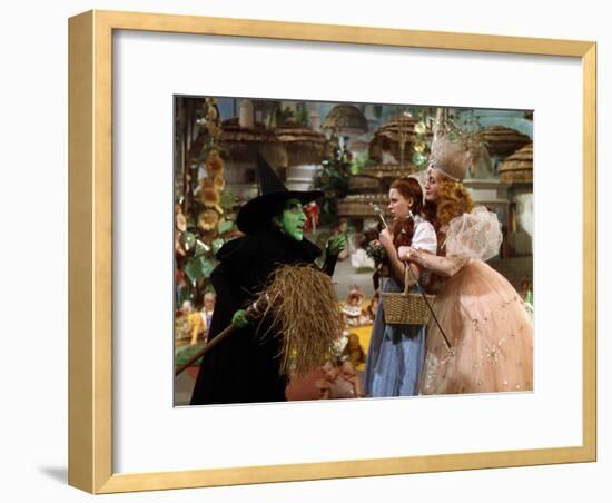 The Wizard of Oz, Margaret Hamilton, Judy Garland, Billie Burke, 1939-null-Framed Photo