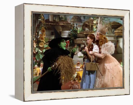 The Wizard of Oz, Margaret Hamilton, Judy Garland, Billie Burke, 1939-null-Framed Stretched Canvas