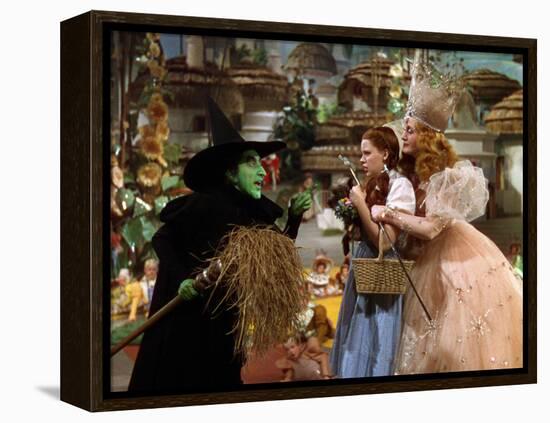 The Wizard of Oz, Margaret Hamilton, Judy Garland, Billie Burke, 1939-null-Framed Stretched Canvas