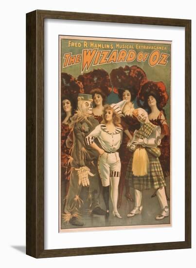 "The Wizard of Oz" Musical Theatre Poster No.1-Lantern Press-Framed Art Print