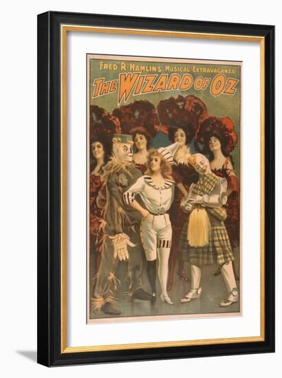 "The Wizard of Oz" Musical Theatre Poster No.1-Lantern Press-Framed Art Print