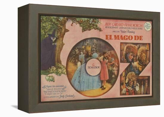 The Wizard of Oz, Spanish Movie Poster, 1939-null-Framed Stretched Canvas