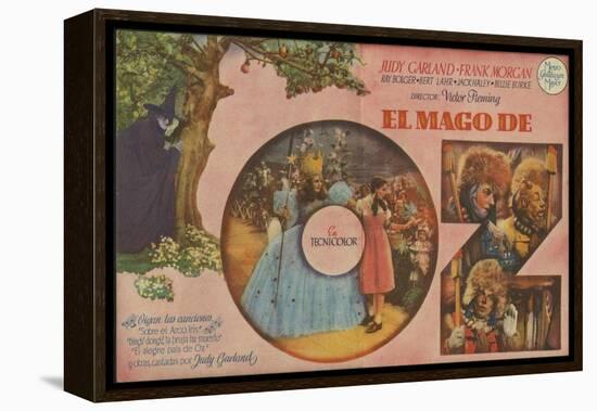 The Wizard of Oz, Spanish Movie Poster, 1939-null-Framed Stretched Canvas