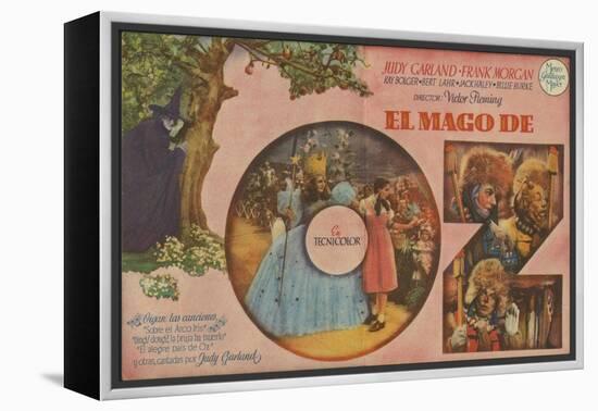 The Wizard of Oz, Spanish Movie Poster, 1939-null-Framed Stretched Canvas