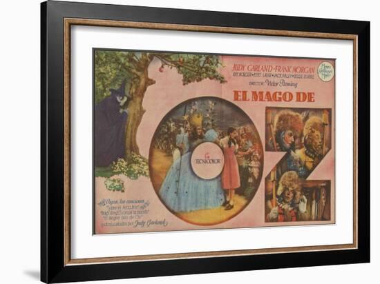 The Wizard of Oz, Spanish Movie Poster, 1939-null-Framed Art Print