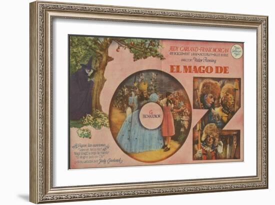 The Wizard of Oz, Spanish Movie Poster, 1939-null-Framed Premium Giclee Print