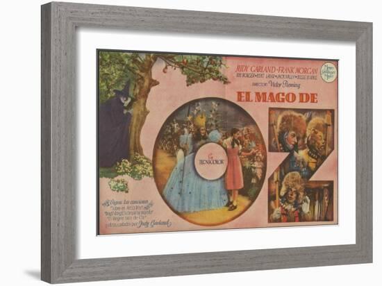 The Wizard of Oz, Spanish Movie Poster, 1939-null-Framed Premium Giclee Print