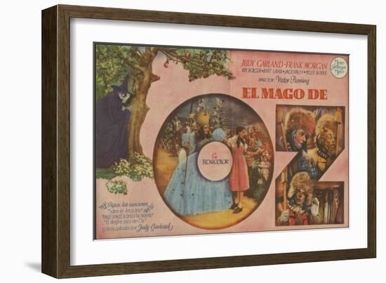 The Wizard of Oz, Spanish Movie Poster, 1939-null-Framed Premium Giclee Print