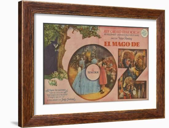 The Wizard of Oz, Spanish Movie Poster, 1939-null-Framed Premium Giclee Print