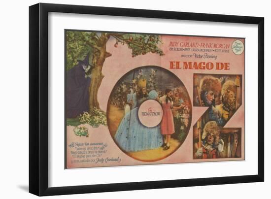 The Wizard of Oz, Spanish Movie Poster, 1939-null-Framed Premium Giclee Print