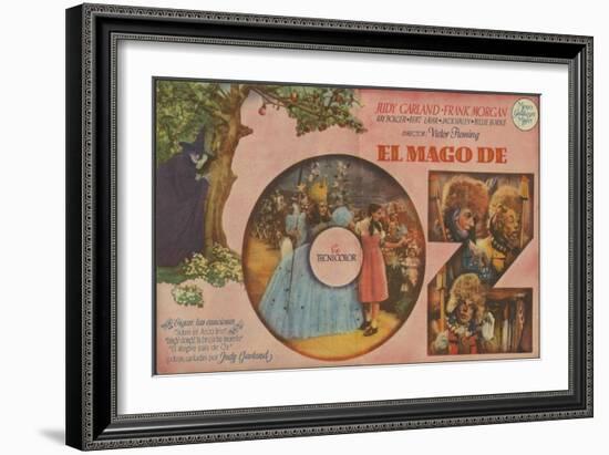 The Wizard of Oz, Spanish Movie Poster, 1939-null-Framed Premium Giclee Print