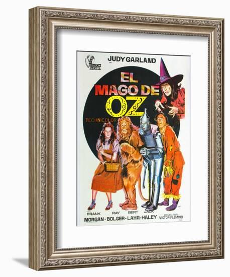 The Wizard of Oz, Spanish Movie Poster, 1939-null-Framed Premium Giclee Print