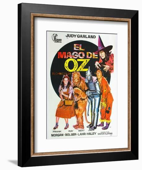 The Wizard of Oz, Spanish Movie Poster, 1939-null-Framed Premium Giclee Print