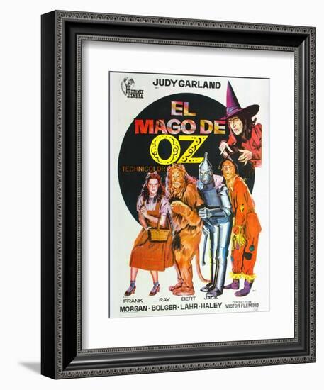 The Wizard of Oz, Spanish Movie Poster, 1939-null-Framed Premium Giclee Print