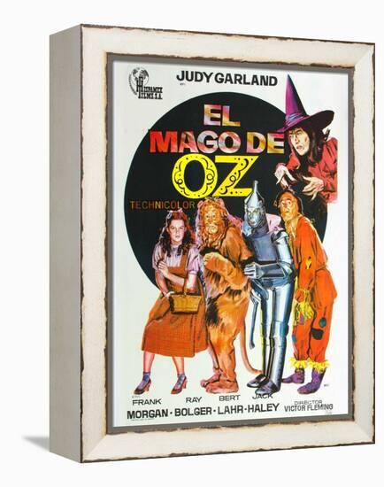 The Wizard of Oz, Spanish Movie Poster, 1939-null-Framed Stretched Canvas