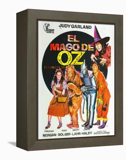 The Wizard of Oz, Spanish Movie Poster, 1939-null-Framed Stretched Canvas