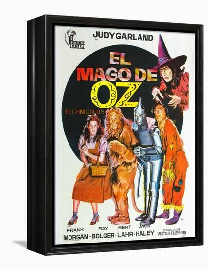 The Wizard of Oz, Spanish Movie Poster, 1939-null-Framed Stretched Canvas