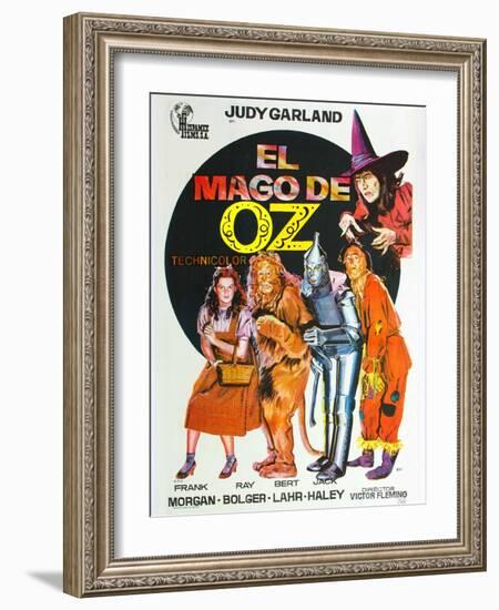 The Wizard of Oz, Spanish Movie Poster, 1939-null-Framed Art Print