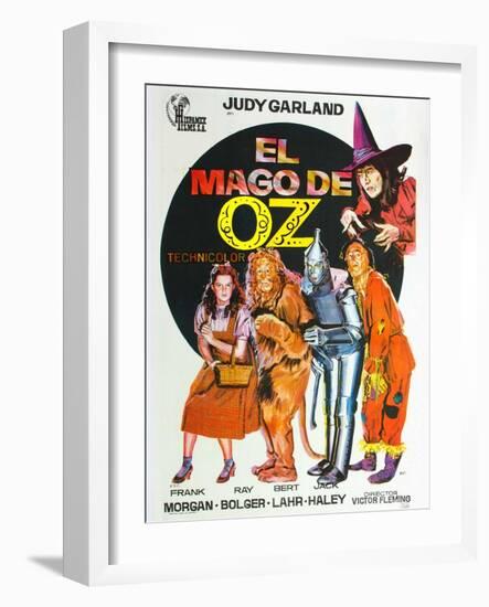 The Wizard of Oz, Spanish Movie Poster, 1939-null-Framed Art Print