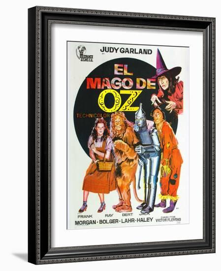 The Wizard of Oz, Spanish Movie Poster, 1939-null-Framed Art Print