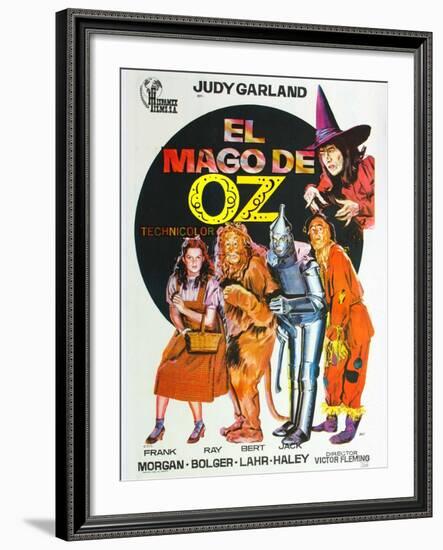 The Wizard of Oz, Spanish Movie Poster, 1939-null-Framed Art Print