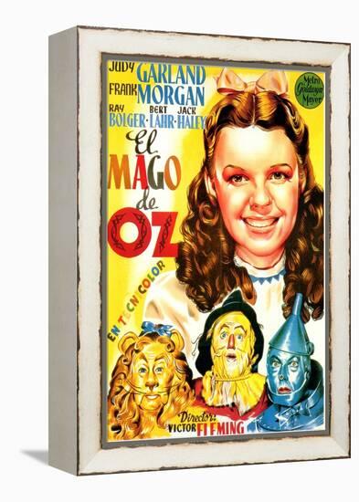 The Wizard of Oz, Spanish Movie Poster, 1939-null-Framed Stretched Canvas