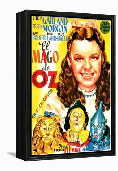 The Wizard of Oz, Spanish Movie Poster, 1939-null-Framed Stretched Canvas