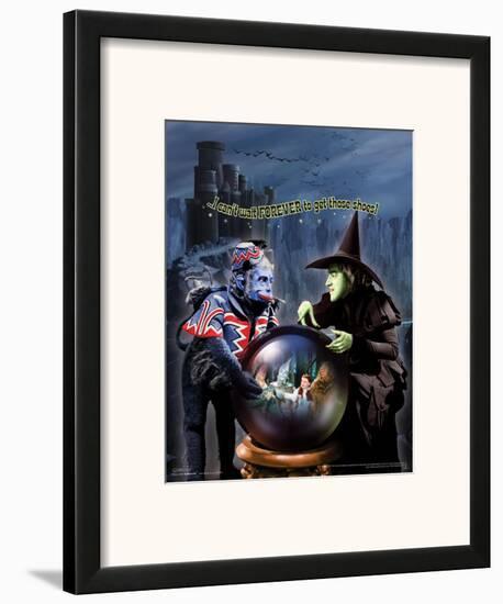 The Wizard of Oz: Witch Can't Wait Glitter-null-Framed Art Print