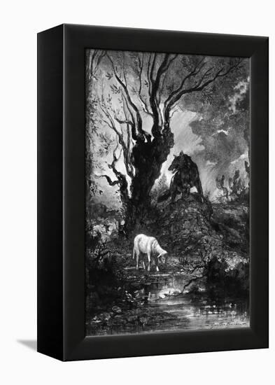 The Wolf and the Lamb-Gustave Moreau-Framed Premier Image Canvas