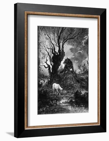 The Wolf and the Lamb-Gustave Moreau-Framed Photographic Print