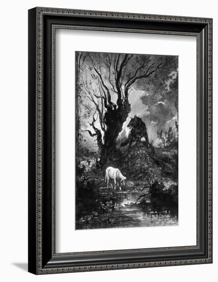 The Wolf and the Lamb-Gustave Moreau-Framed Photographic Print