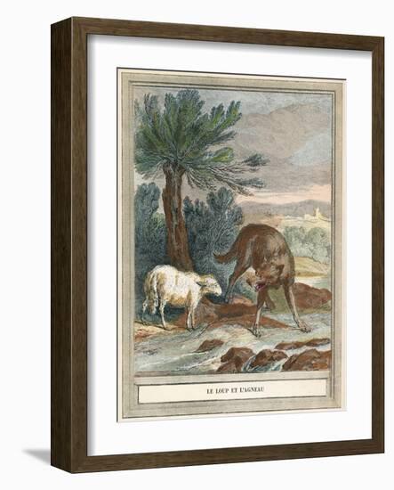 The Wolf and the Lamb-French School-Framed Giclee Print