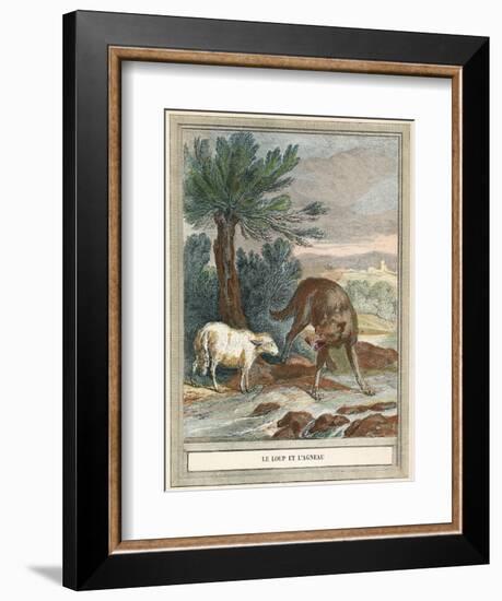 The Wolf and the Lamb-French School-Framed Giclee Print