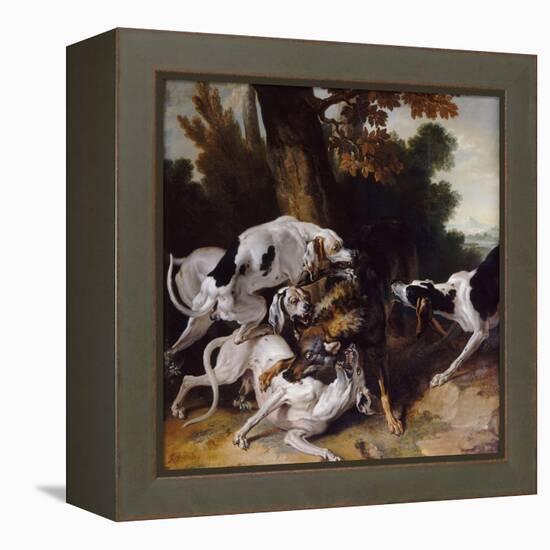 The Wolf Hunt, 1725-Jean-Baptiste Oudry-Framed Premier Image Canvas