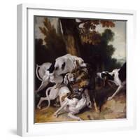 The Wolf Hunt, 1725-Jean-Baptiste Oudry-Framed Giclee Print