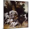 The Wolf Hunt, 1725-Jean-Baptiste Oudry-Mounted Giclee Print