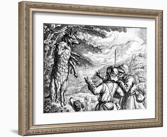 The Wolf in Sheep's Clothing, 1687-Francis Barlow-Framed Giclee Print