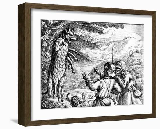 The Wolf in Sheep's Clothing, 1687-Francis Barlow-Framed Giclee Print
