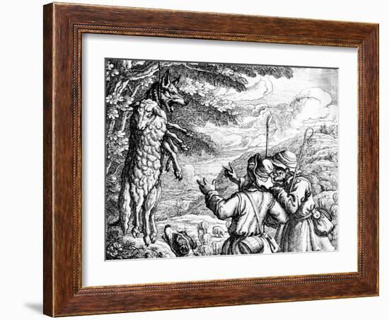 The Wolf in Sheep's Clothing, 1687-Francis Barlow-Framed Giclee Print