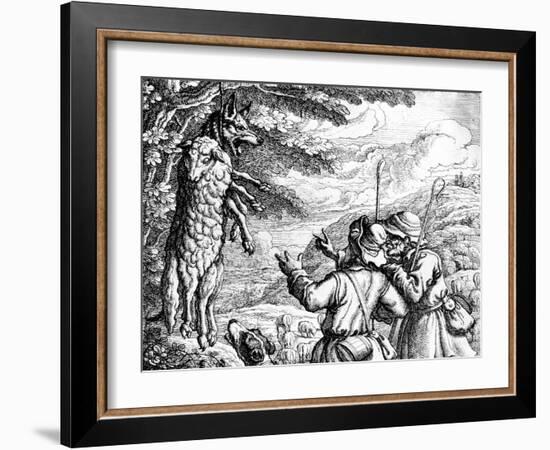 The Wolf in Sheep's Clothing, 1687-Francis Barlow-Framed Giclee Print