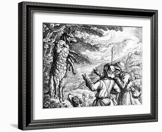 The Wolf in Sheep's Clothing, 1687-Francis Barlow-Framed Giclee Print