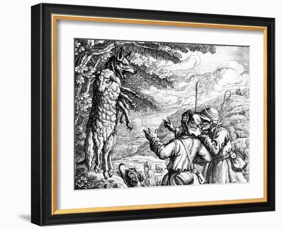 The Wolf in Sheep's Clothing, 1687-Francis Barlow-Framed Giclee Print