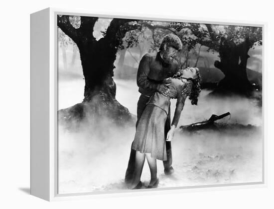 The Wolf Man, Lon Chaney Jr., Evelyn Ankers, 1941-null-Framed Stretched Canvas