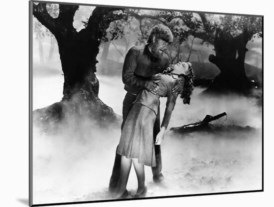 The Wolf Man, Lon Chaney Jr., Evelyn Ankers, 1941-null-Mounted Photo