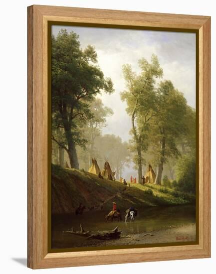 The Wolf River, Kansas, c.1859-Albert Bierstadt-Framed Premier Image Canvas